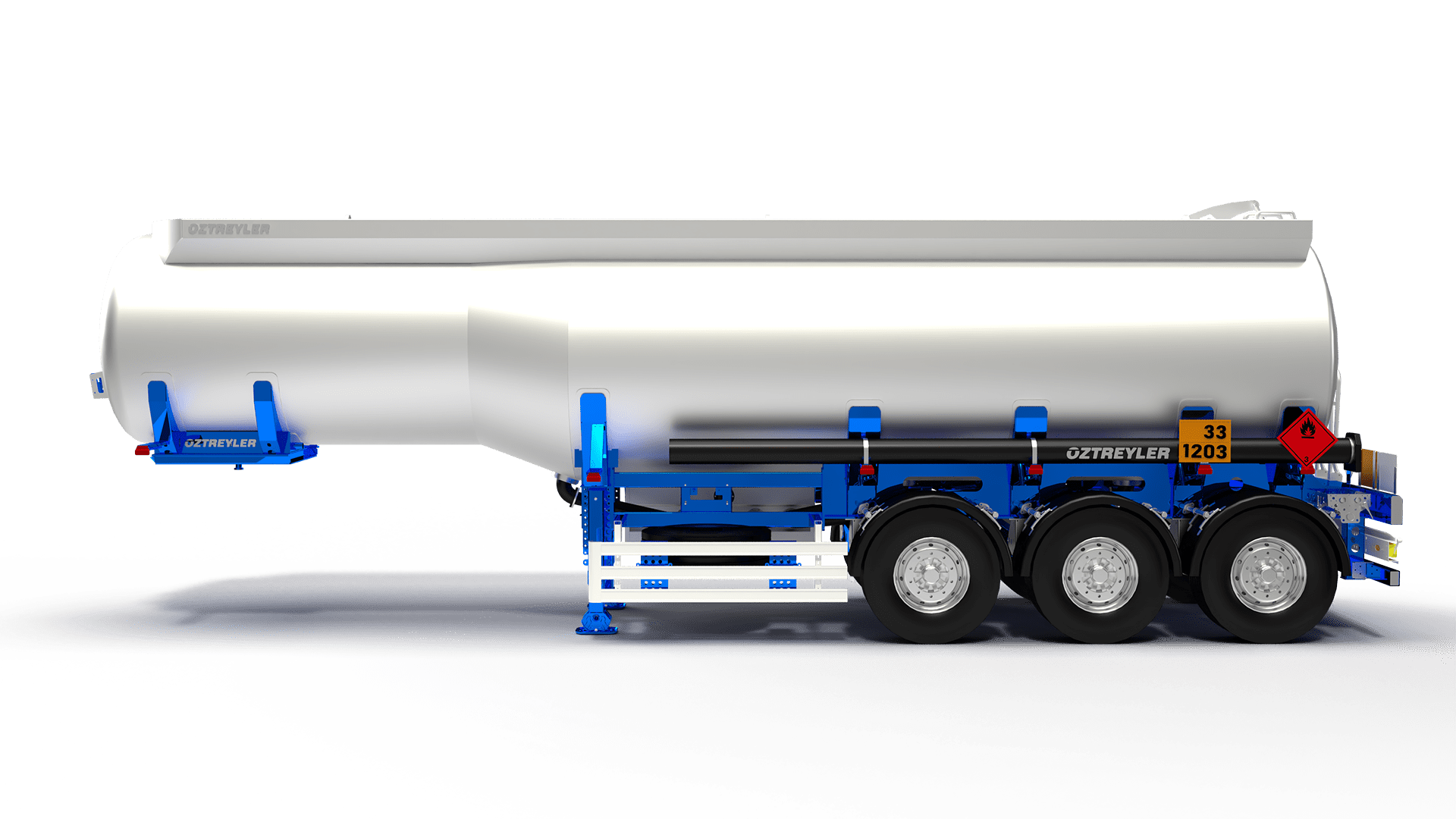 Camion-citerne à combustible cylindrique progressif
